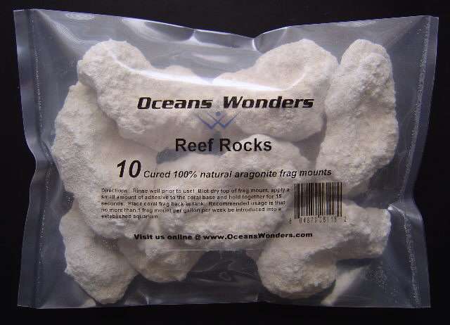 Ocean Wonders Korallstein aragonit 10 stk