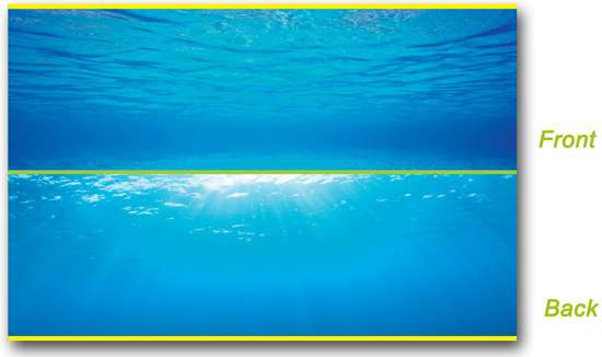 Juwel Akvariebakgrunn 2S Blue Water 60x30cm