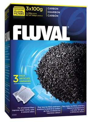 Fluval Carbon Aktivt kull 3x100g poser A1440