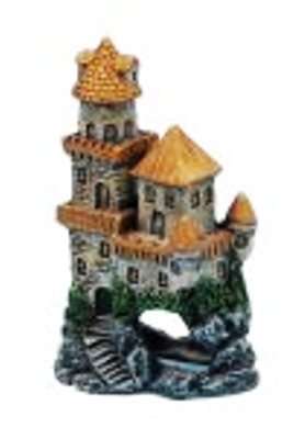 Slott med gulltak 10cm