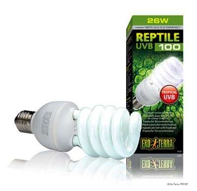 Exo Terra Reptile UVB 100 Pære 25W