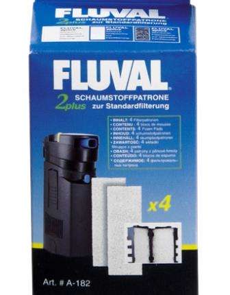 Fluval 2+ Skumfilterpatron 4 pak A182