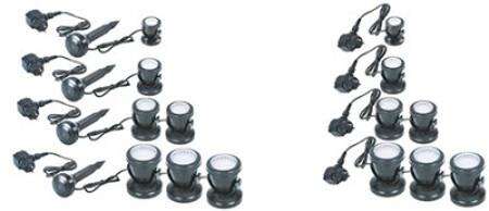 Boyu Dammbelysning Med Lyssensor 2st 3w Led 12v Hvit