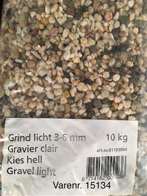 Akvariegrus Lys Grov 3-6mm 10kg