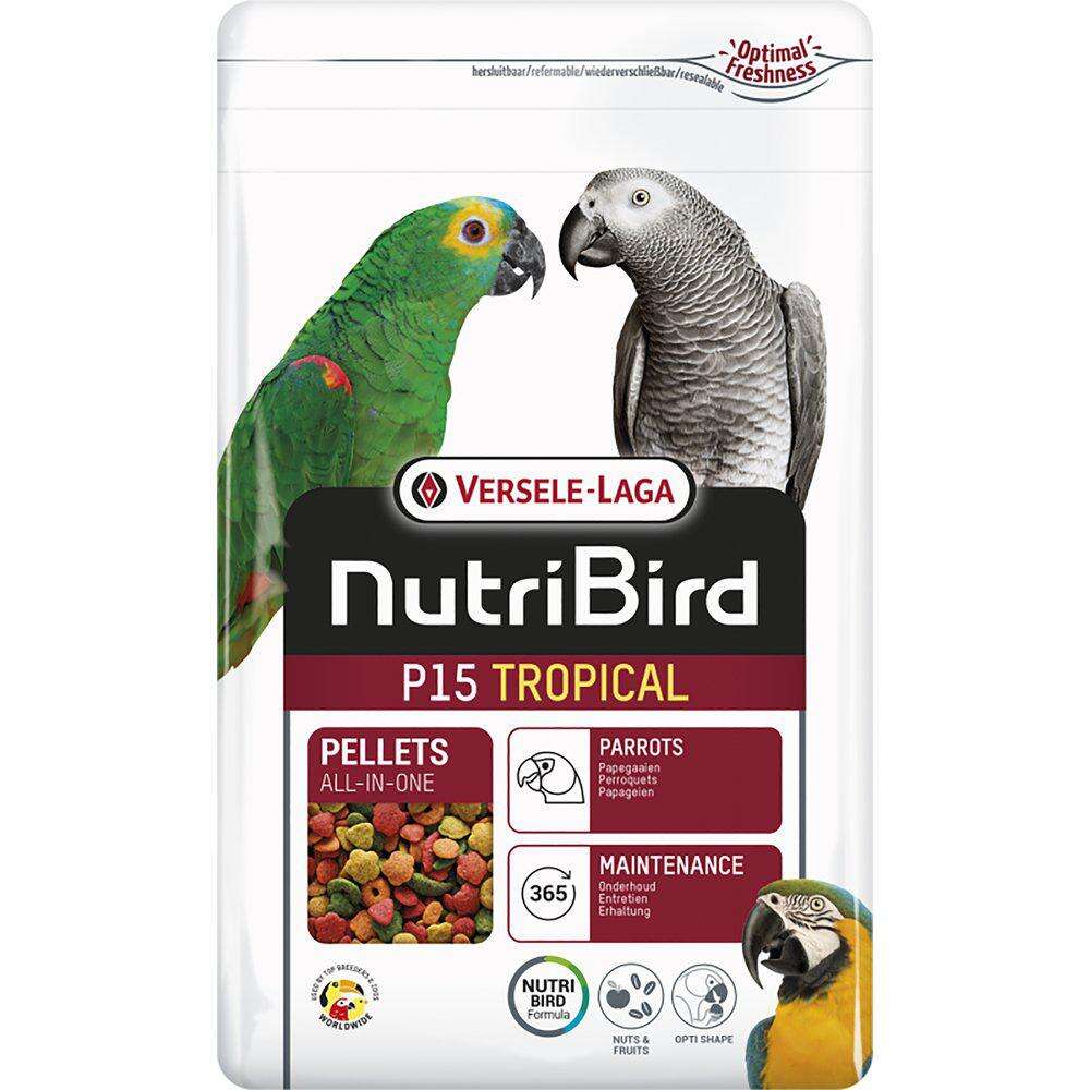 Nutribird P15 Papegøye Pellets Tropical