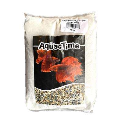 Aqua Time Cichlide sand 0,1-0,4mm 10kg hvit