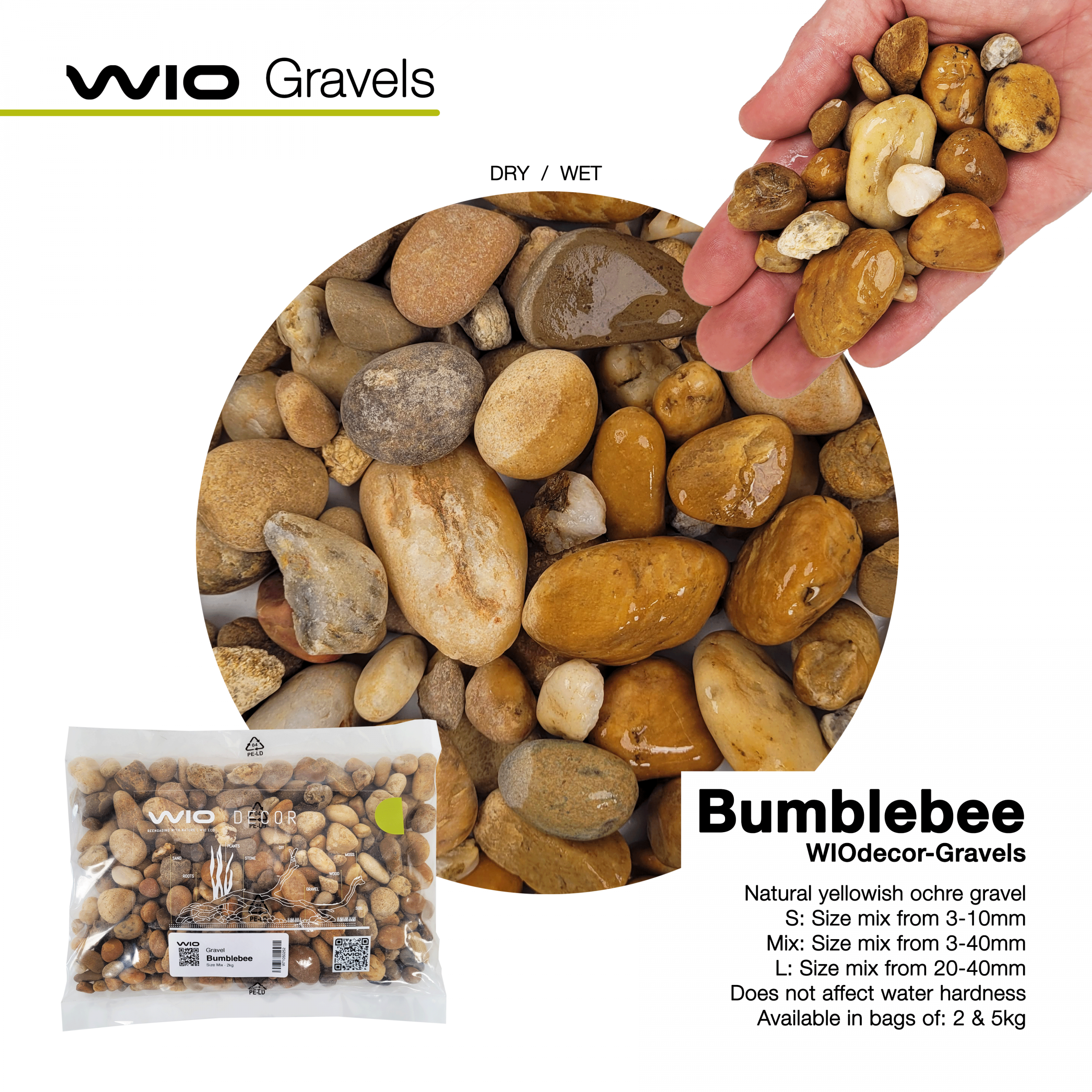 WIO Bumblebee Gravel Mix 2kg