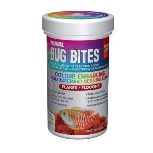 Fluval Bug Bites Color Enhancing Flakes 45g A7347