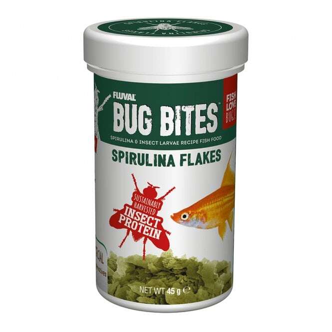 Fluval Bug Bites Spirulina Flakes 45g A7355
