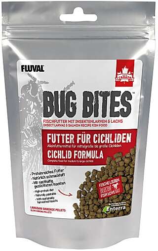 Fluval Bug Bites Pellets Cichlids M/L 100g A6581