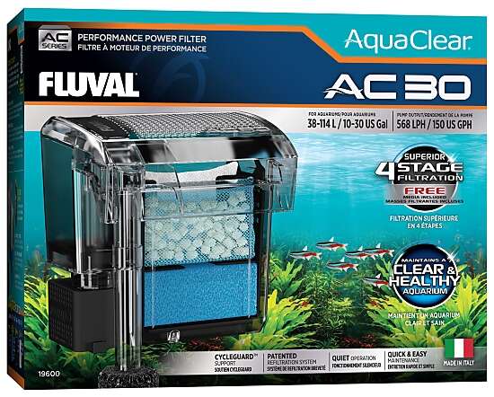 Fluval Aquaclear AC 30 HangOn Filter 567 l/h.