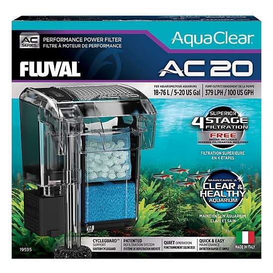 Fluval Aquaclear AC 20 HangOn filter 379 l/h.