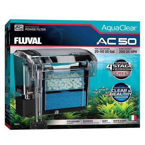 Fluval Aquaclear AC 50 Hangon Filter 250-757 L/h 76-190l