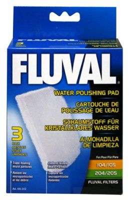 Fluval filtermatte fin 104/105/106/107/204/205/206/207 3 pak A242