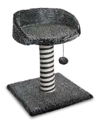 Kloremøbel gråmelerad håret H42cm