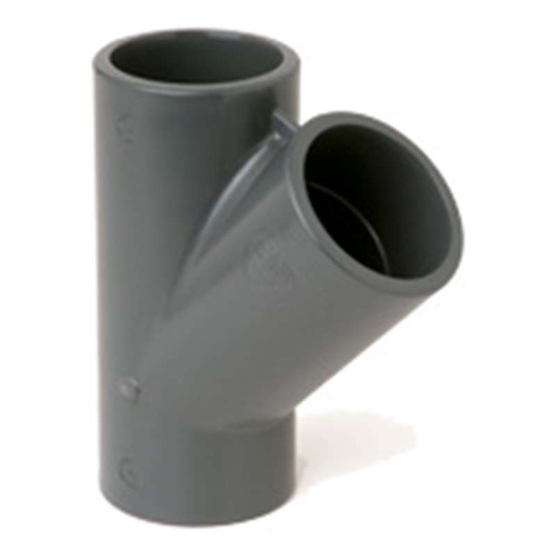 PVC Y-gren 45 grader 50mm