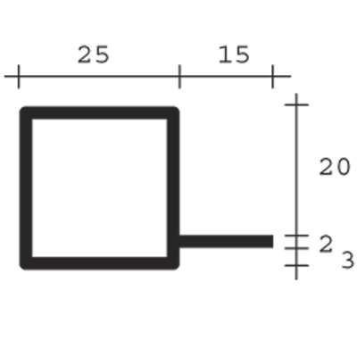 Porsa rør 1 leppe natureloksert