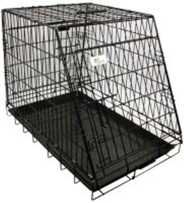 HUNDTRANSPORTBUR SVART HELLENDE 78x49x57CM