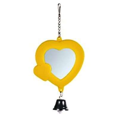 Trixie Hjerte med speil og bjelle 7,5cm