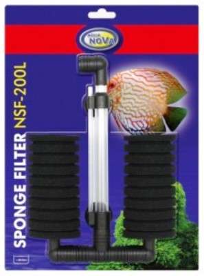 Aqua Nova Luftdrevet akvariefilter NSF-200L