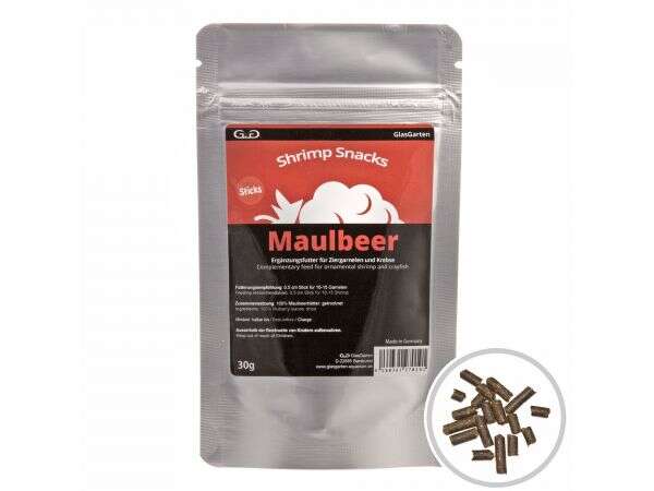 GlasGarten Shrimp Snacks Maulbeer  30g