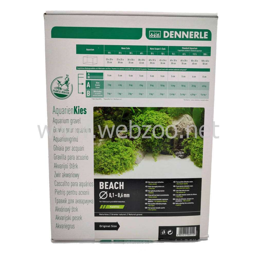 Dennerle Natural Gravel Beach 0,1-0,6mm 5kg